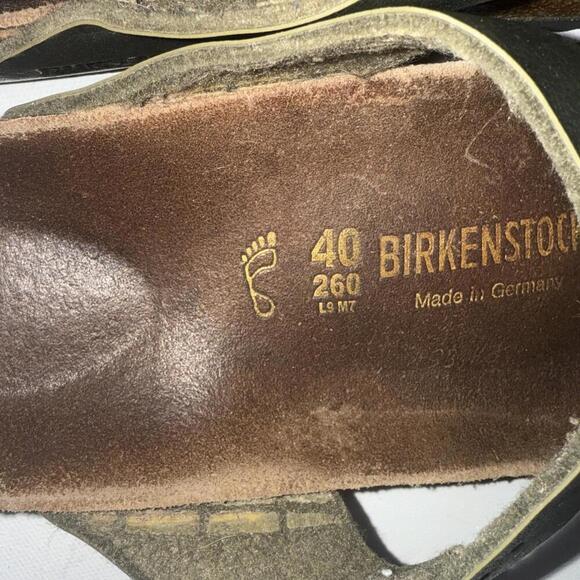 BIRKENSTOCK Gizeh Green Metallic Gorpcore Boho Thong Sandals Size 40 - Picture 2 of 15
